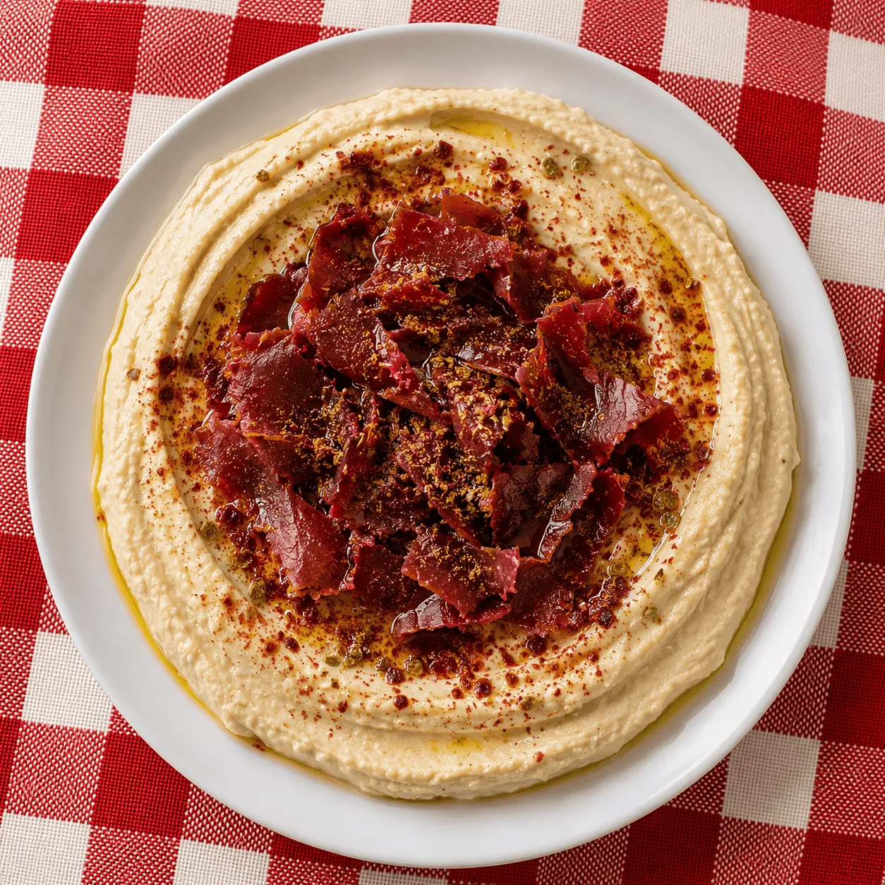 Hummus mit Pastırma